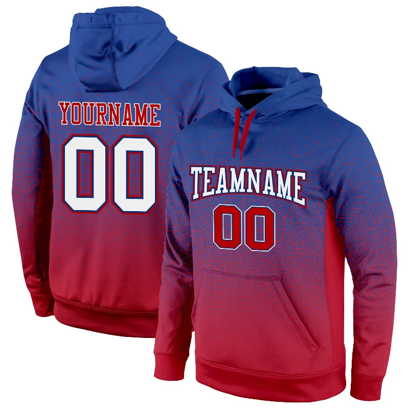 Fresh And Fashionable Custom Stitched Royal White-Red Fade Fashion Sports Pullover Sweatshirt Hoodie Fresh And Fashionable Custom Stitched Royal White-Red Fade Fashion Sports Pullover Sweatshirt Hoodie