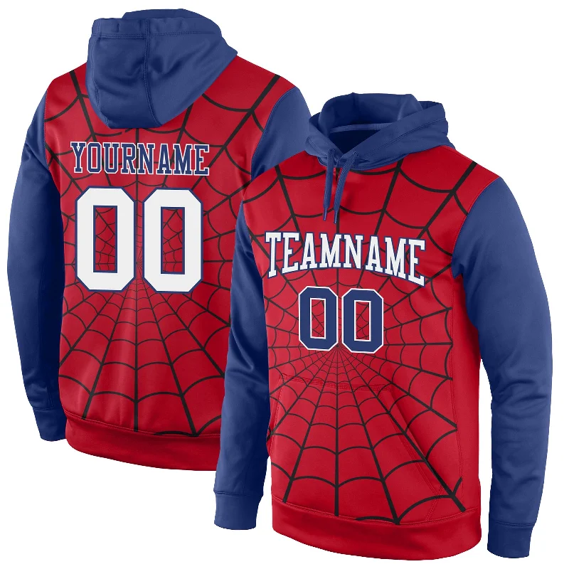 Elegant Design Custom Stitched Red White-Royal 3D Pattern Design Spider Sports Pullover Sweatshirt Hoodie Elegant Design Custom Stitched Red White-Royal 3D Pattern Design Spider Sports Pullover Sweatshirt Hoodie