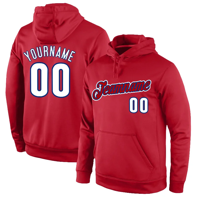 Soft And Comfortable Custom Stitched Red White-Royal Sports Pullover Sweatshirt Hoodie Soft And Comfortable Custom Stitched Red White-Royal Sports Pullover Sweatshirt Hoodie