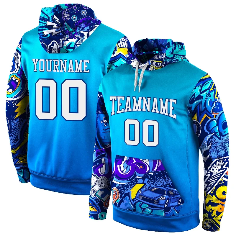Sweet Breath Custom Stitched Royal White-Royal 3D Pattern Design Sports Pullover Sweatshirt Hoodie Sweet Breath Custom Stitched Royal White-Royal 3D Pattern Design Sports Pullover Sweatshirt Hoodie