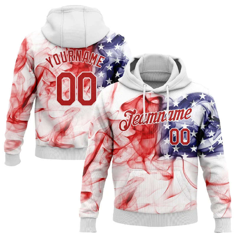 Denim Design Custom Stitched White Red-Royal 3D American Flag Fashion Sports Pullover Sweatshirt Hoodie Denim Design Custom Stitched White Red-Royal 3D American Flag Fashion Sports Pullover Sweatshirt Hoodie