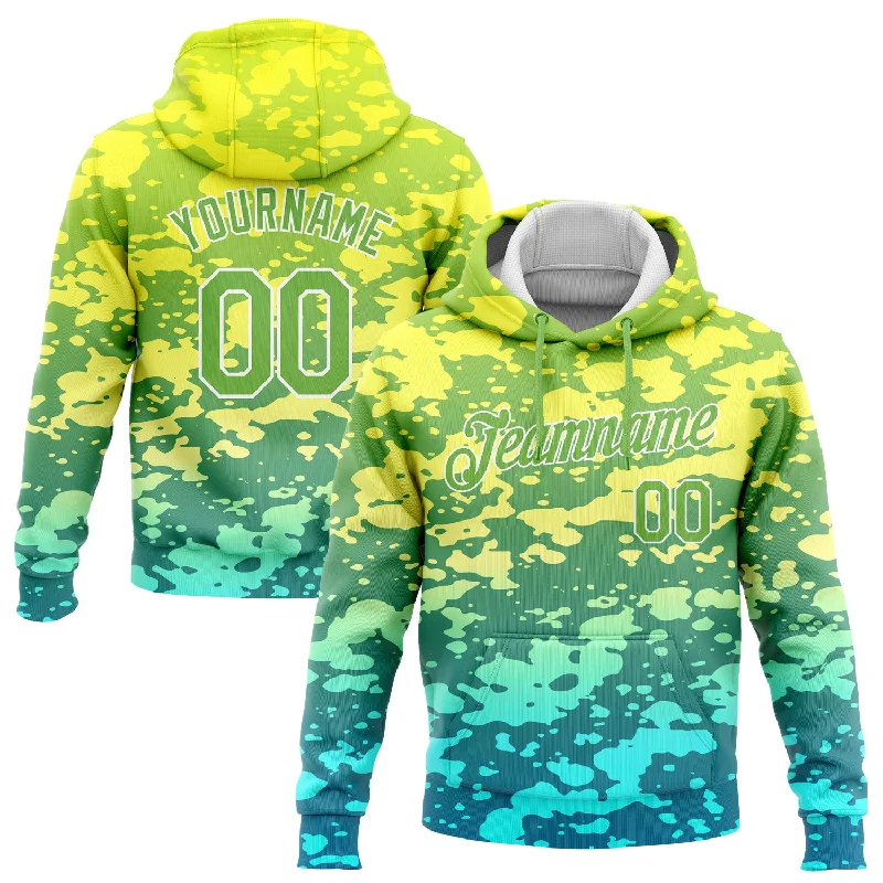 Knitted Design Custom Stitched Gold Neon Green-White 3D Pattern Design Gradient Abstract Sports Pullover Sweatshirt Hoodie Knitted Design Custom Stitched Gold Neon Green-White 3D Pattern Design Gradient Abstract Sports Pullover Sweatshirt Hoodie