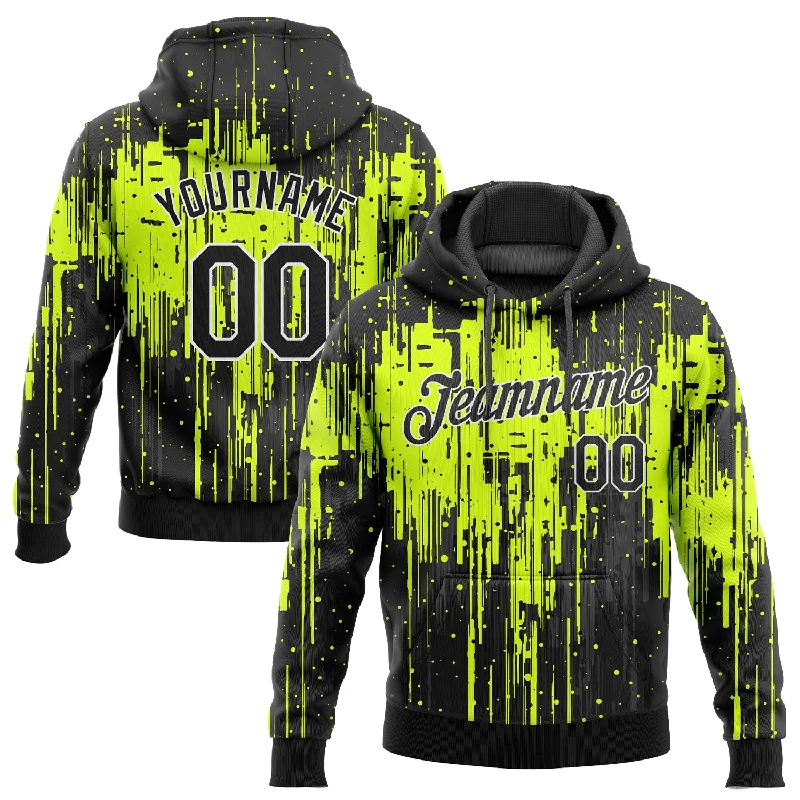 Cool Summer Custom Stitched Neon Green Black-White 3D Pattern Design Sports Pullover Sweatshirt Hoodie Cool Summer Custom Stitched Neon Green Black-White 3D Pattern Design Sports Pullover Sweatshirt Hoodie