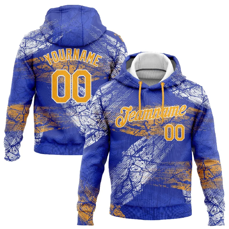 Everyday Chic Custom Stitched Royal Gold-White 3D Pattern Design Sports Pullover Sweatshirt Hoodie Everyday Chic Custom Stitched Royal Gold-White 3D Pattern Design Sports Pullover Sweatshirt Hoodie