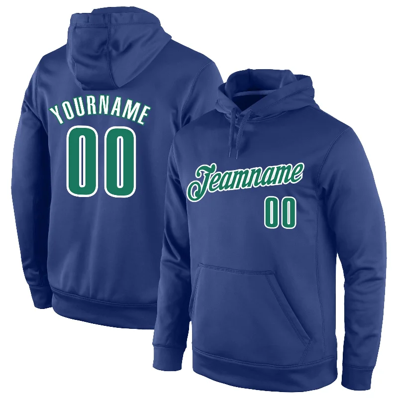 Spring Fashion Custom Stitched Royal Kelly Green-White Sports Pullover Sweatshirt Hoodie Spring Fashion Custom Stitched Royal Kelly Green-White Sports Pullover Sweatshirt Hoodie