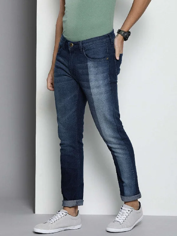 Sporty Wear Men's Slim Straight Fit Jeans