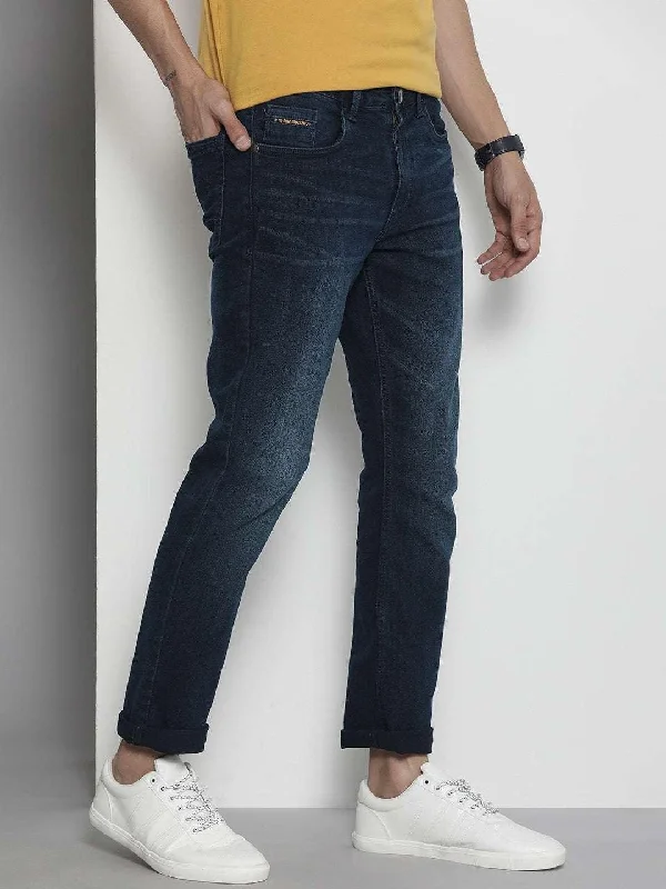 Comfy Layers Men's Distressed Straight Jeans