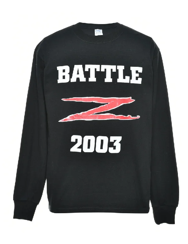 Luxe Comfort 2000s Batttle Printed T-shirt - M