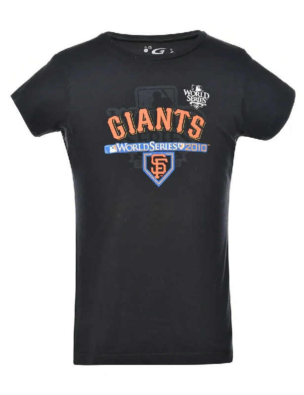 Elegant Temperament 2000s Giants Baseball Sports T-shirt - S