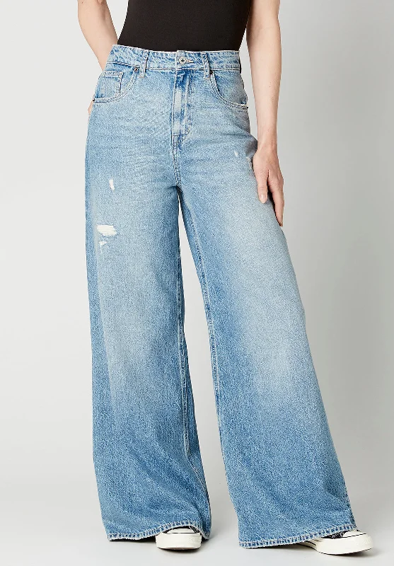 Double-sided Wear Alice High Rise Super Wide Leg Women's Jeans - BL15823