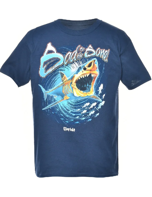 European Plan Bad To The Bone Printed T-shirt - M