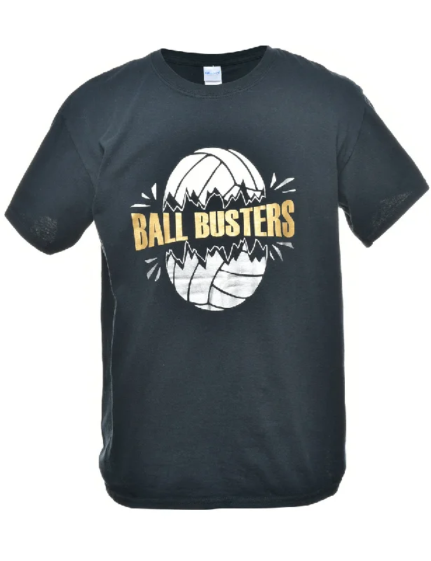 Personalized Series Ball Busters Printed T-shirt - L