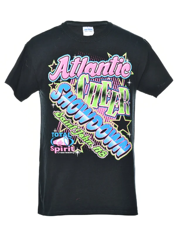 Modern Tailoring Black Printed T-shirt - S