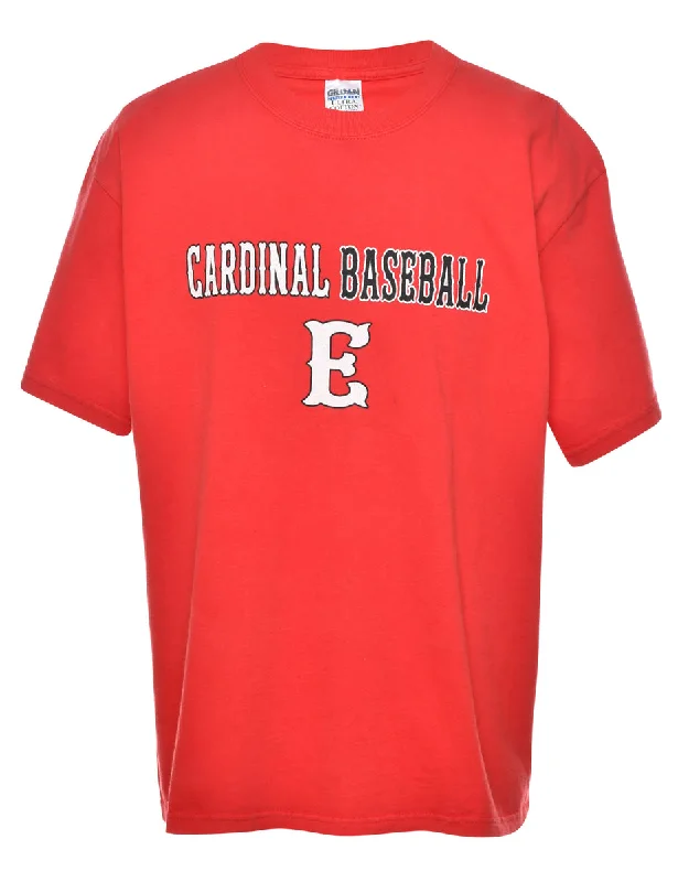 Relaxed Style Cardinal Baseball Printed T-shirt - L