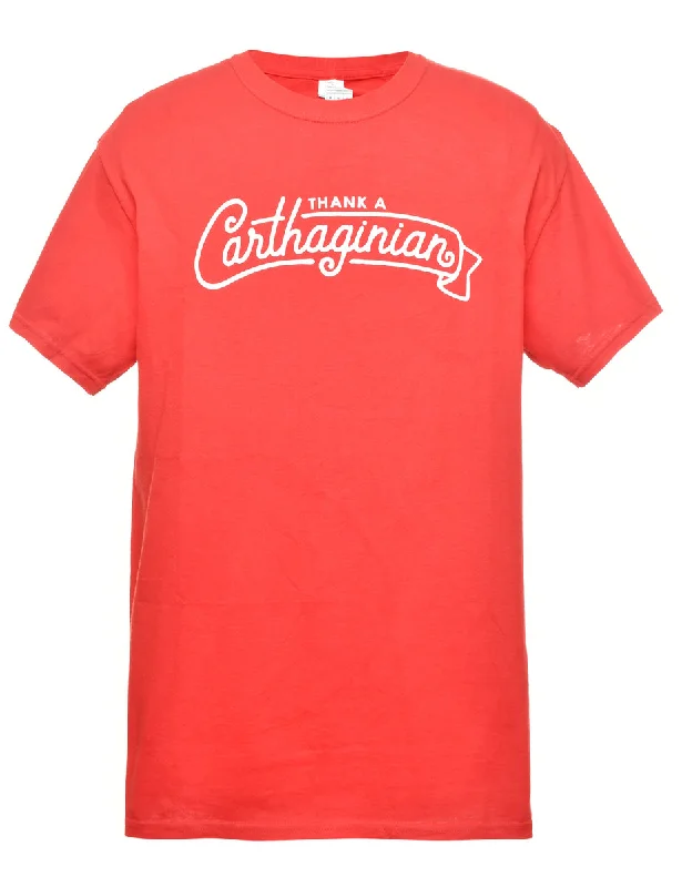 Cute Style Carthaginian Printed T-shirt - M