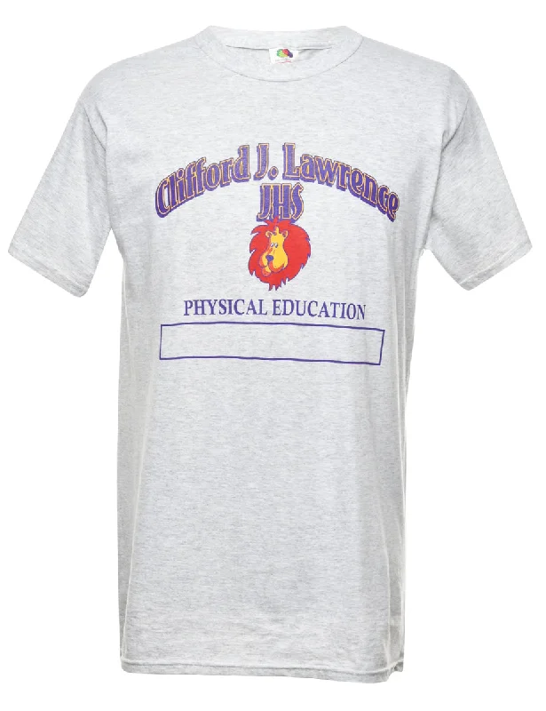 French Style Clifford J. Lawrence Printed T-shirt - M