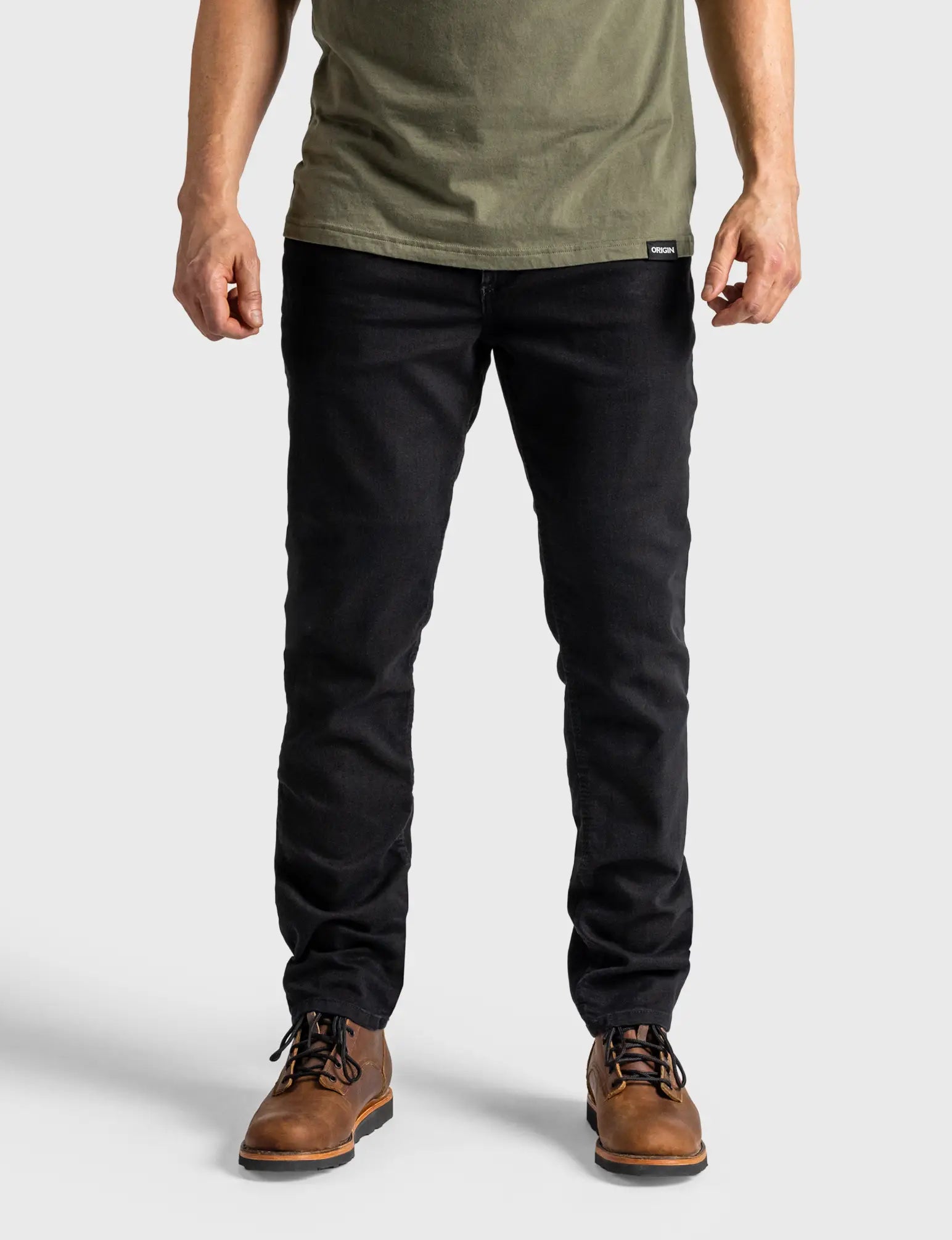 New Autumn And Winter Styles DELTA FLEX JEANS - TAPER - BLACK