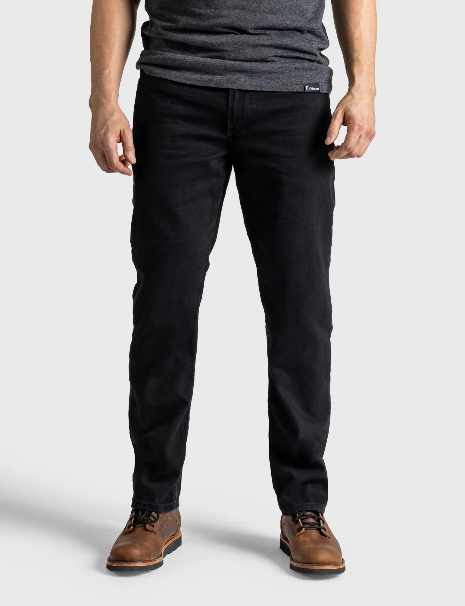 Fashionable And Versatile DELTA FLEX JEANS - STRAIGHT - BLACK