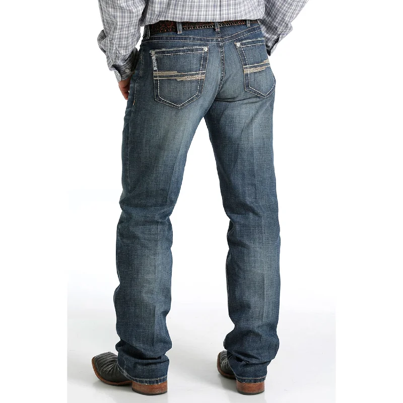 Sporty Elegance Cinch Men's Dark Stone White Label Jeans