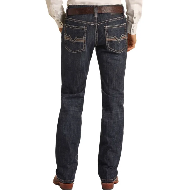 Cute Design Rock & Roll Men's Reflex Pistol Jean