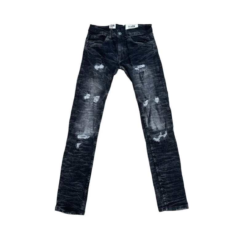 Evolution Ripped Slim Fit Jean (Black)