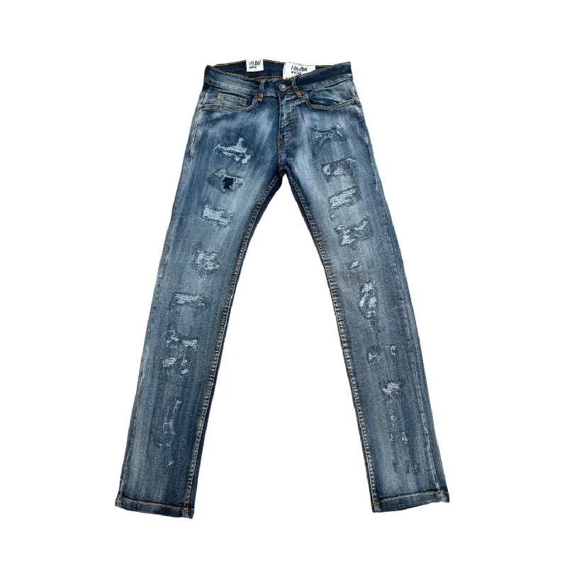 Evolution Ripped Slim Jean (Super Blue)