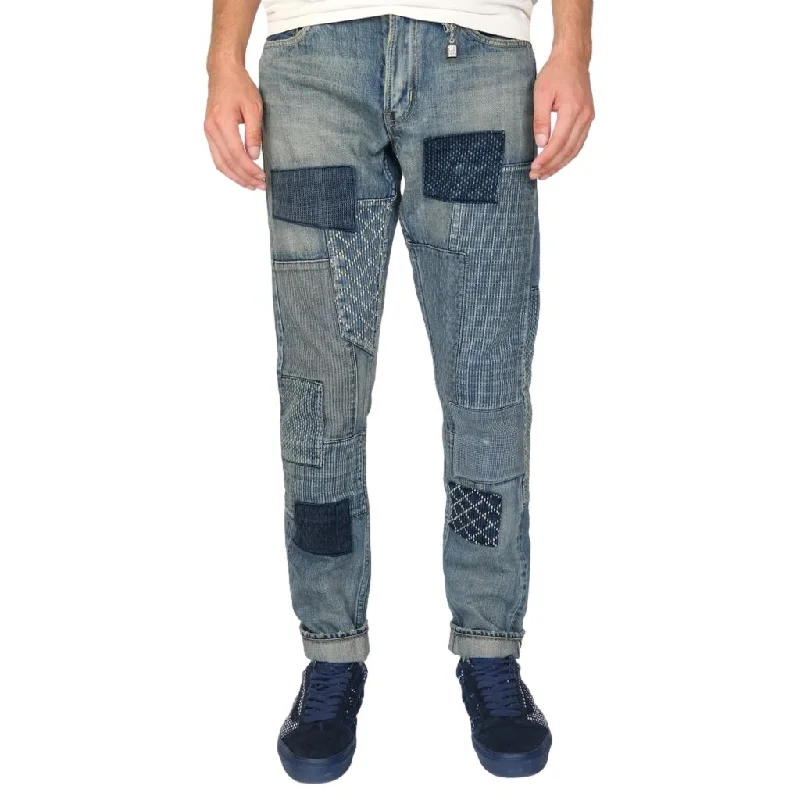 Soft Fabrics FDMTL Boro Patchwork Selvedge Jeans (Slim Tapered)