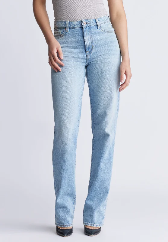 Body Design Mid Rise Straight Mary Women's Jeans, veined and worked - BL15926