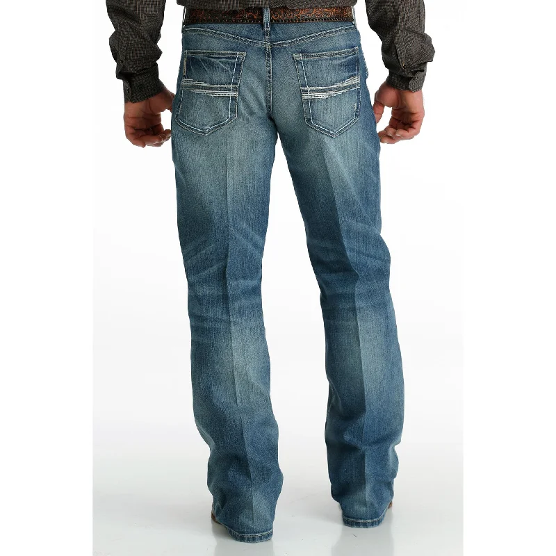 Personalized Design Cinch Men's Med Stone Wash Heavy Stitch Grant Jeans