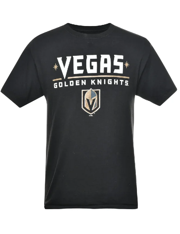 Comfortable And Casual NHL Vegas Golden Knights Printed T-shirt - M