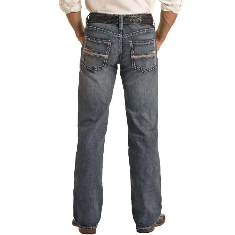 Warm Atmosphere Rock & Roll Men's Pistol Straight Med Vintage Jean