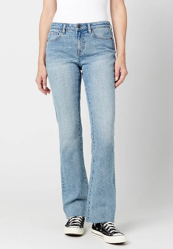 Easygoing Outfits Mid Rise Bootcut Queen Women's Jeans - BL15857