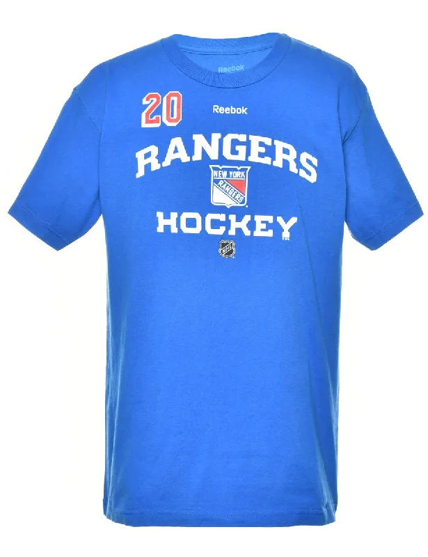 Free Design Reebok NHL New York Rangers Sports T-shirt - M
