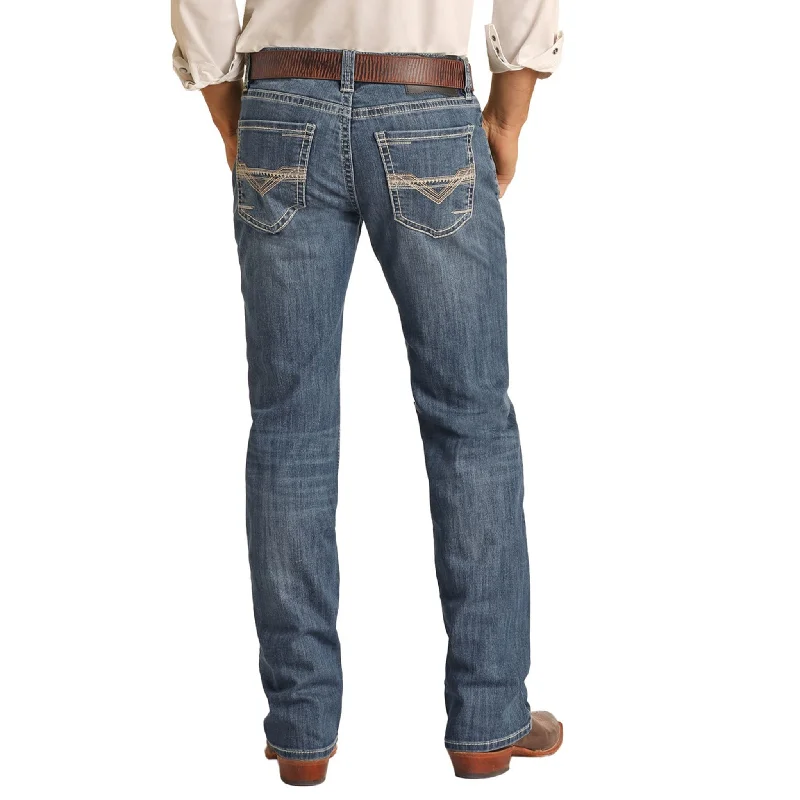 Integrated Design Rock & Roll Cowboy Reflex Ivory Embroidered Jeans