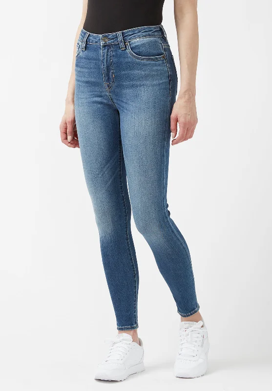 Modern City High Rise Skinny Skylar Women's Jeans in Indie Blue Wash - BL15675