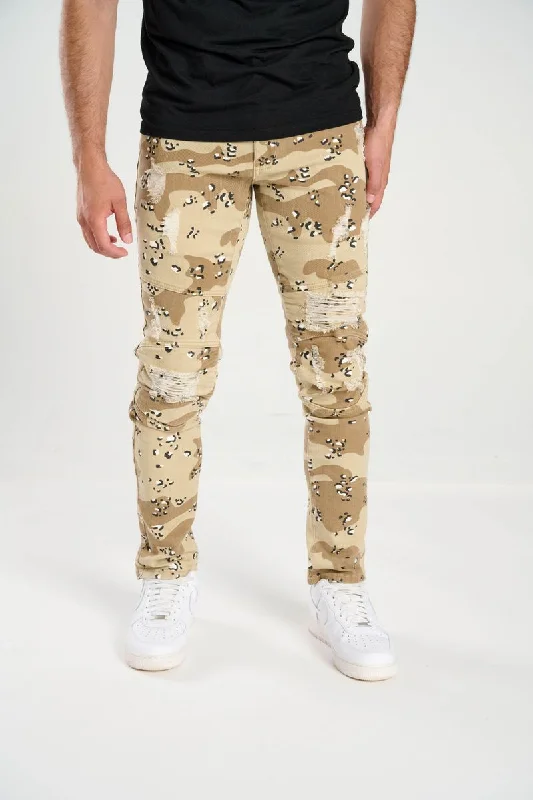 Spark Stretch Biker Camo Jean (Desert)