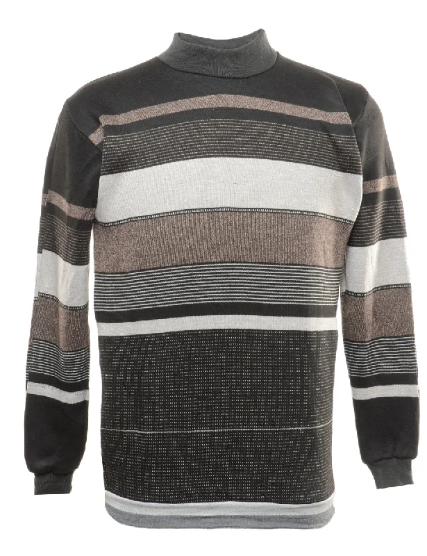 Cozy Knits Striped Jumper - M