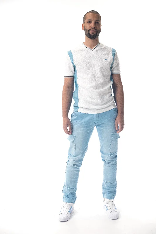 Weekend Style Ted | Stretch Satin Twill Cargo Jean
