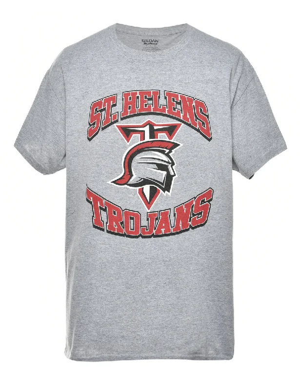 Modern Comfort Trojans Printed T-shirt - L