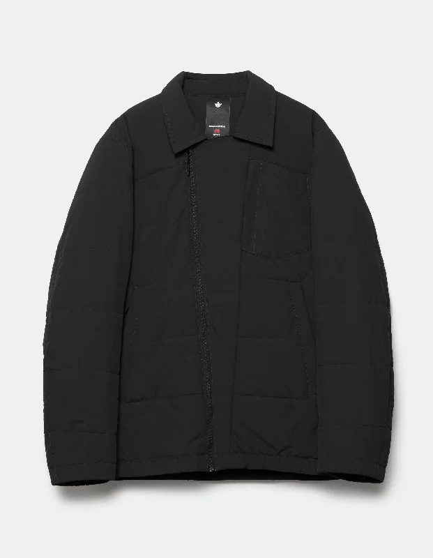 5279 Veg Dyed Padded Overshirt Black