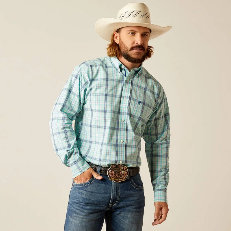 Thin Design ARIAT BLUE TINT PRO SERIES PETE CLASSIC FIT SHIRT