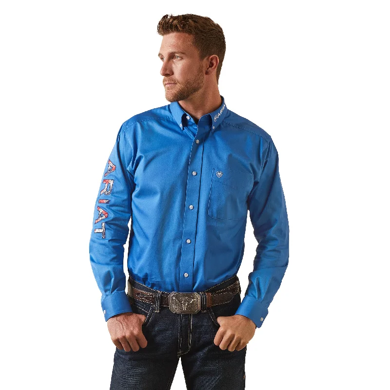Nightclub Style ARIAT CAMPANULA TEAM LOGO TWILL FITTED LONG SLEEVE SHIRT