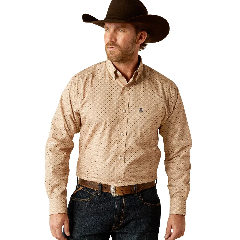 Summer Selection ARIAT FRAZIER WRINKLE FREE TAN LONG SLEEVE SHIRT