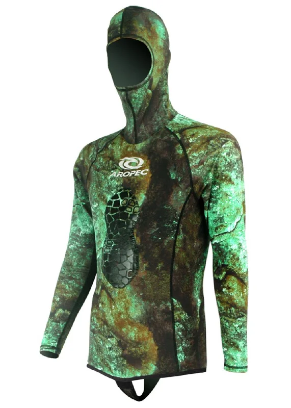 Personalized Design Aropec Verde Lycra Hooded Rash Guard