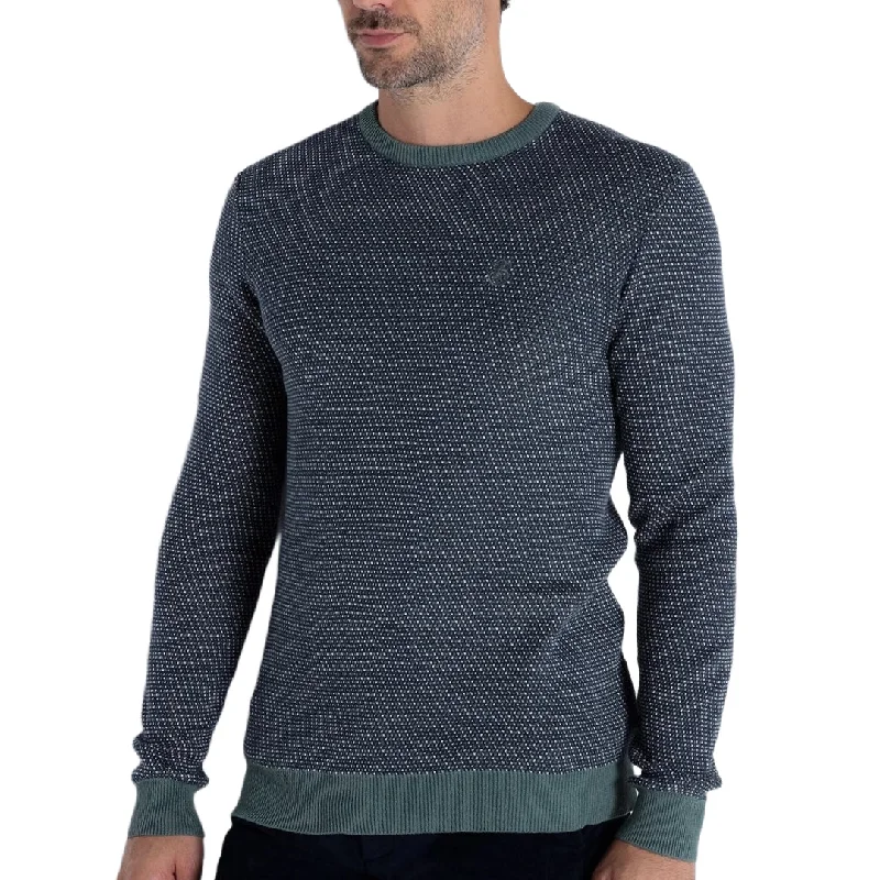 Elegant And Lazy Bendorff jacquard pullover sweater green