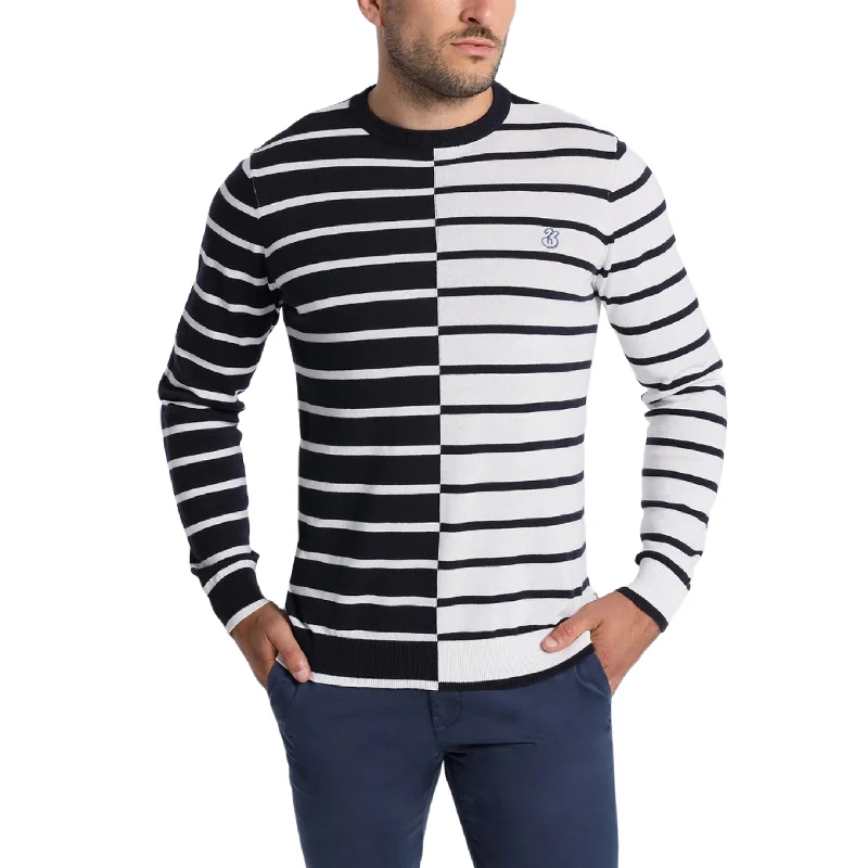 Street Fashion Bendorff lightweight sweater navy/white