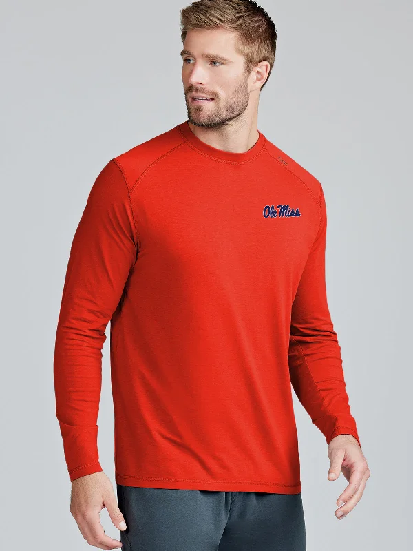 Romantic Temperament Carrollton Long Sleeve Fitness T-Shirt - Ole Miss
