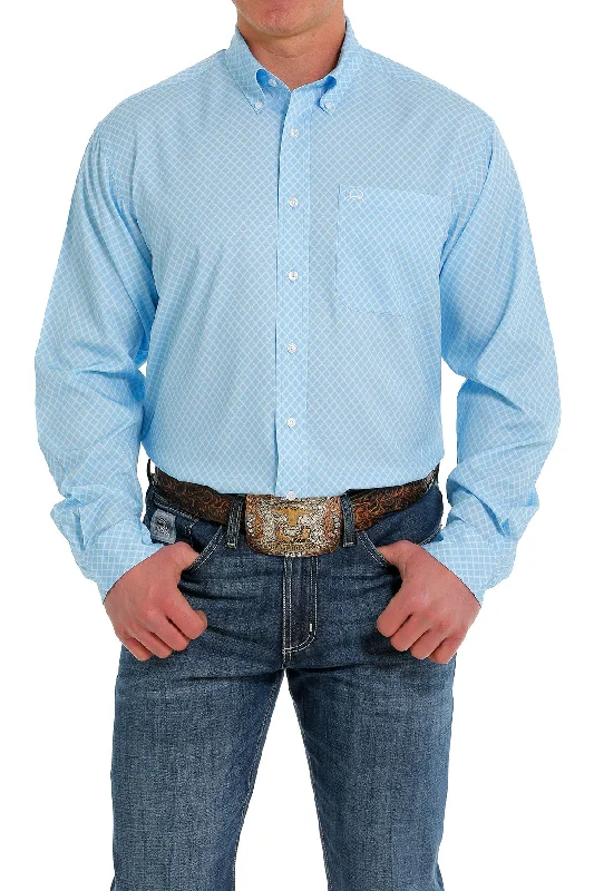 Comfortable Mind CINCH ARENAFLEX BLUE LONG SLEEVE SHIRT