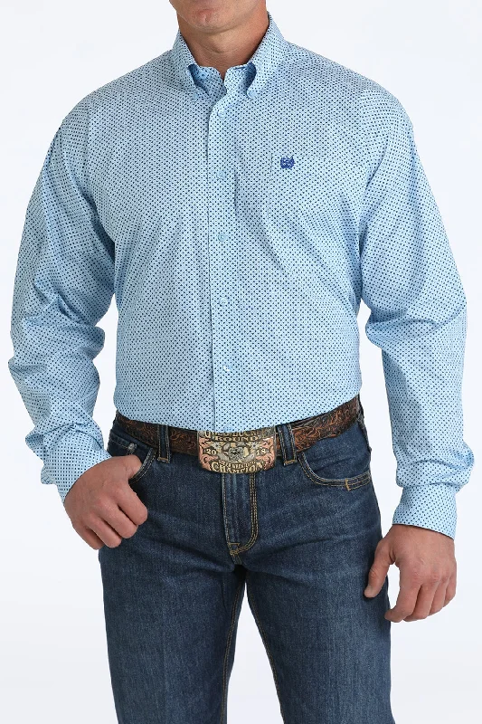 All-Day Style CINCH BLUE DIAMOND LONG SLEEVE SHIRT