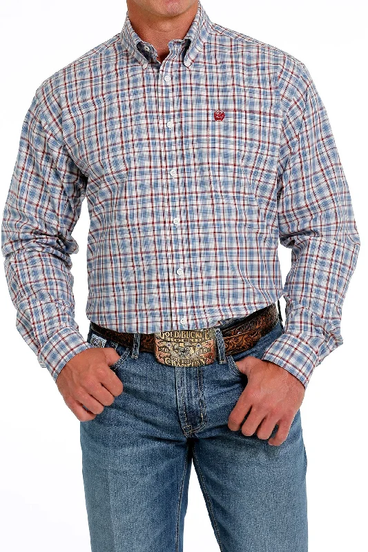 Casual Style CINCH RED PLAID LONG SLEEVE SHIRT